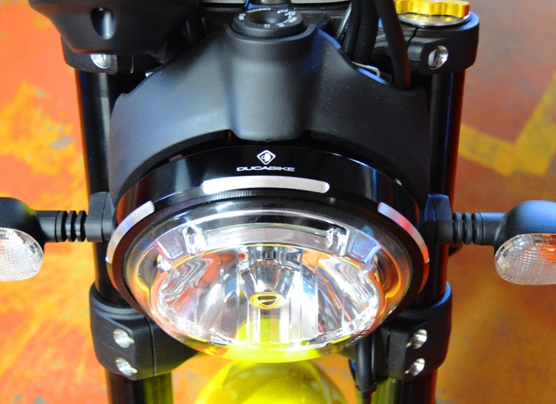 CFSCRA01 Scrambler Billet Aluminium Headlight Trim