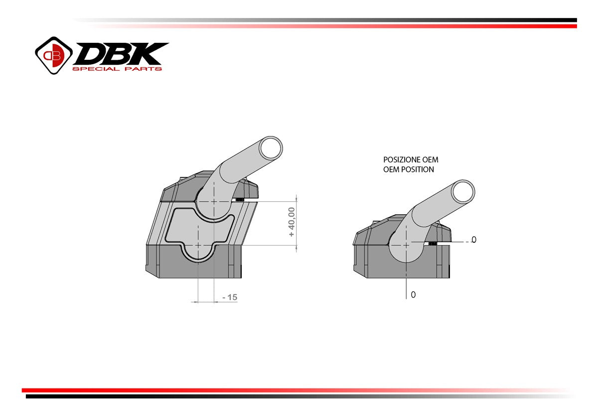 BRM06 BMW R1300GS Handlebar Risers Kit