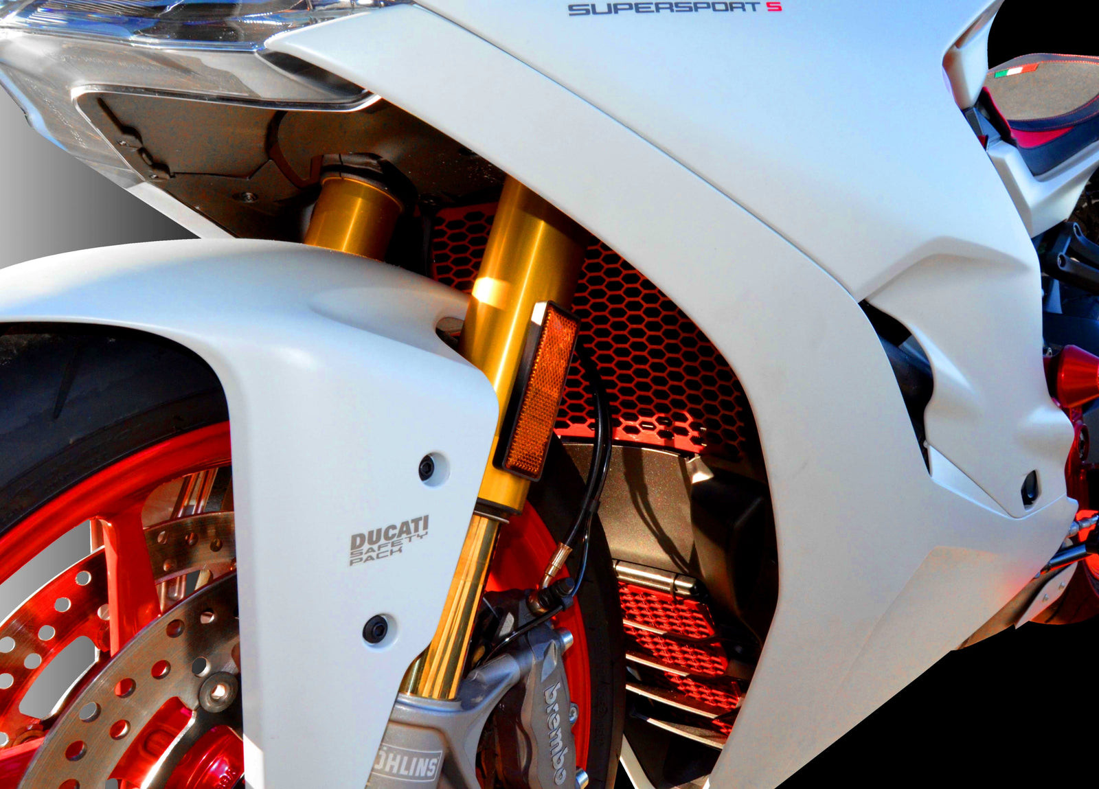 Ducati Water Radiator Guard Anodized Aluminum
