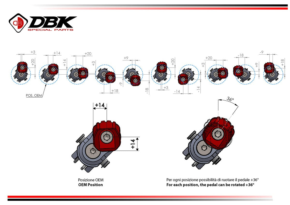 KPDM07 BMW R1300GS Sport Adjustable Pilot Footpegs Kit