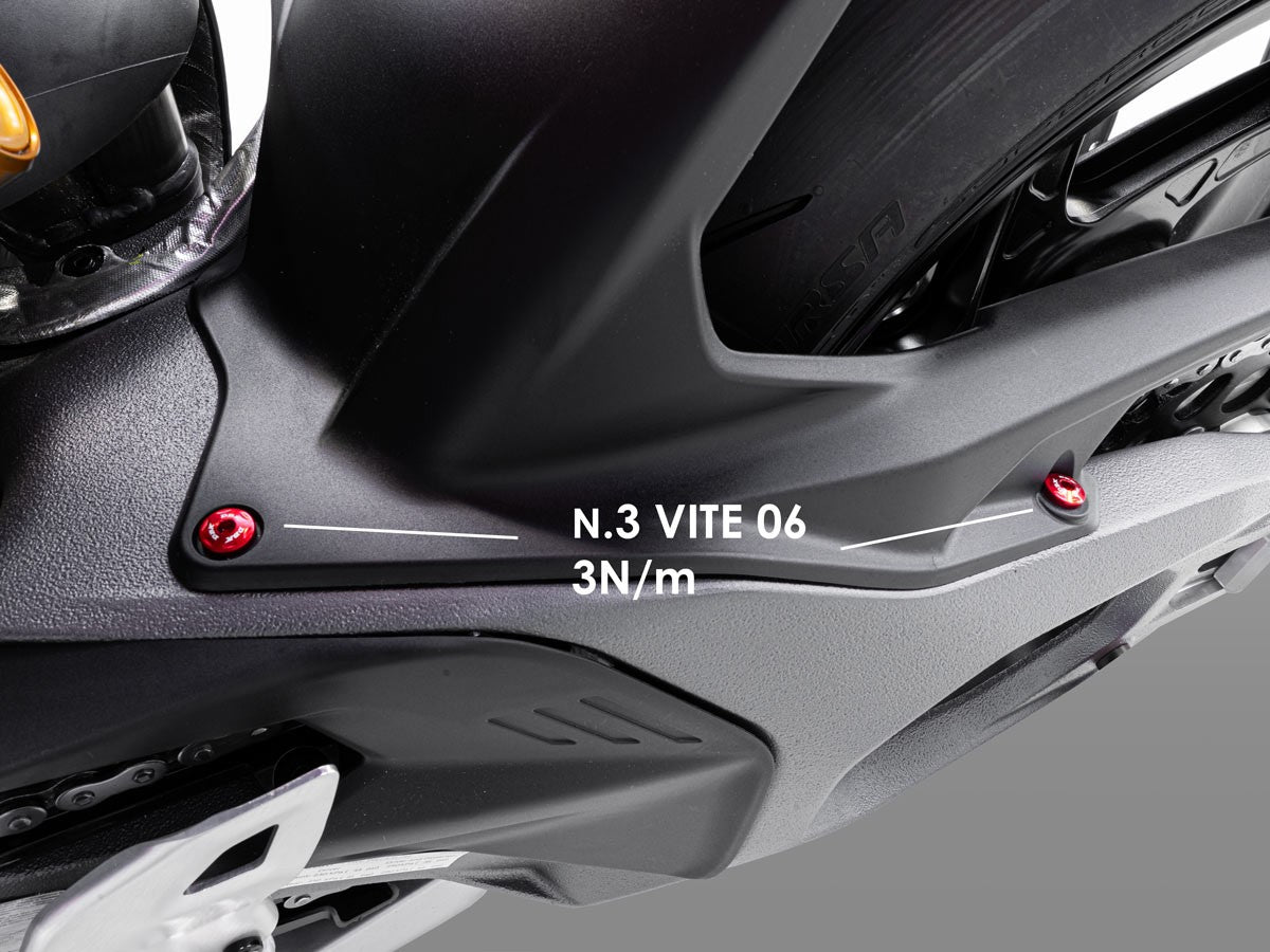 KVT98 Panigale V4 MY 2025 Rear Hugger Screws Kit