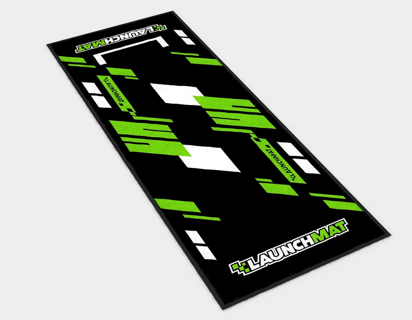 Launchmat Carpeted Motorcycle Mats (Block Design)