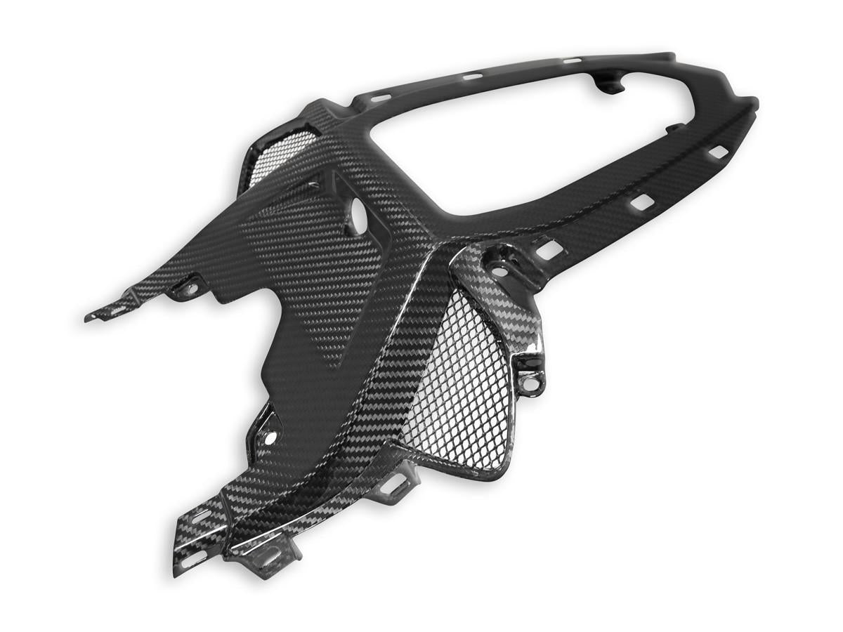 CRB118L - BMW S1000RR GLOSSY CARBON PASSENGER SEAT SUPPORT
