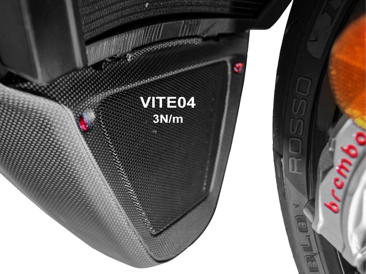 KVT50 - DIAVEL V4 RADIATOR LOWER COVER SCREW KIT