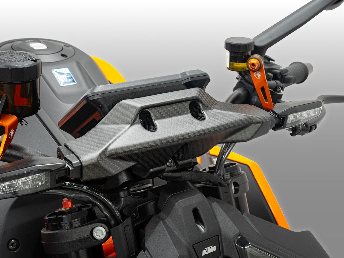 CRB213O - KTM 1390 SUPER DUKE TURN SIGNAL SUPPORT COVER MATT CARBON