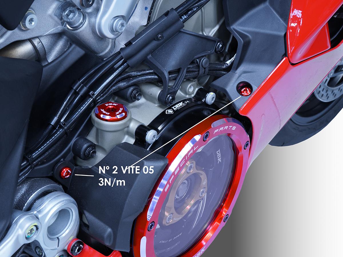 KVT101 - PANIGALE V4 MY 2025 LOW RIGHT SIDE TANK PANEL SCREWS KIT