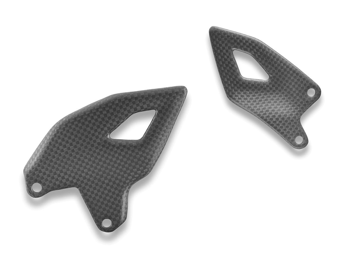 CRB216O - PANIGALE V4 2025 MATT CARBON HEEL GUARDS