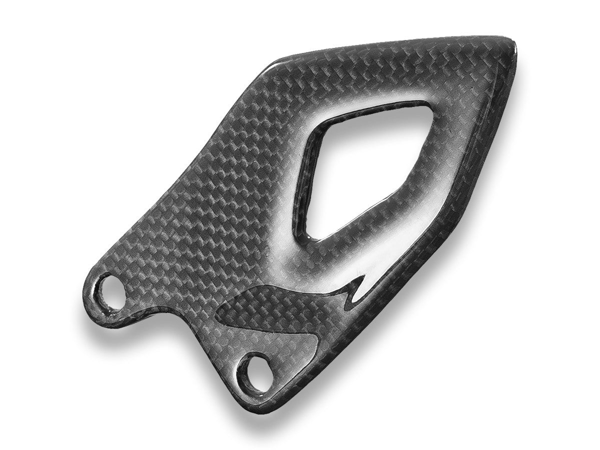 CRB216L - PANIGALE V4 2025 GLOSSY CARBON HEEL GUARDS