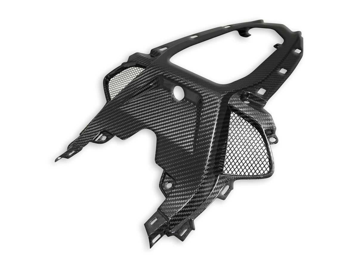 CRB118L - BMW S1000RR GLOSSY CARBON PASSENGER SEAT SUPPORT