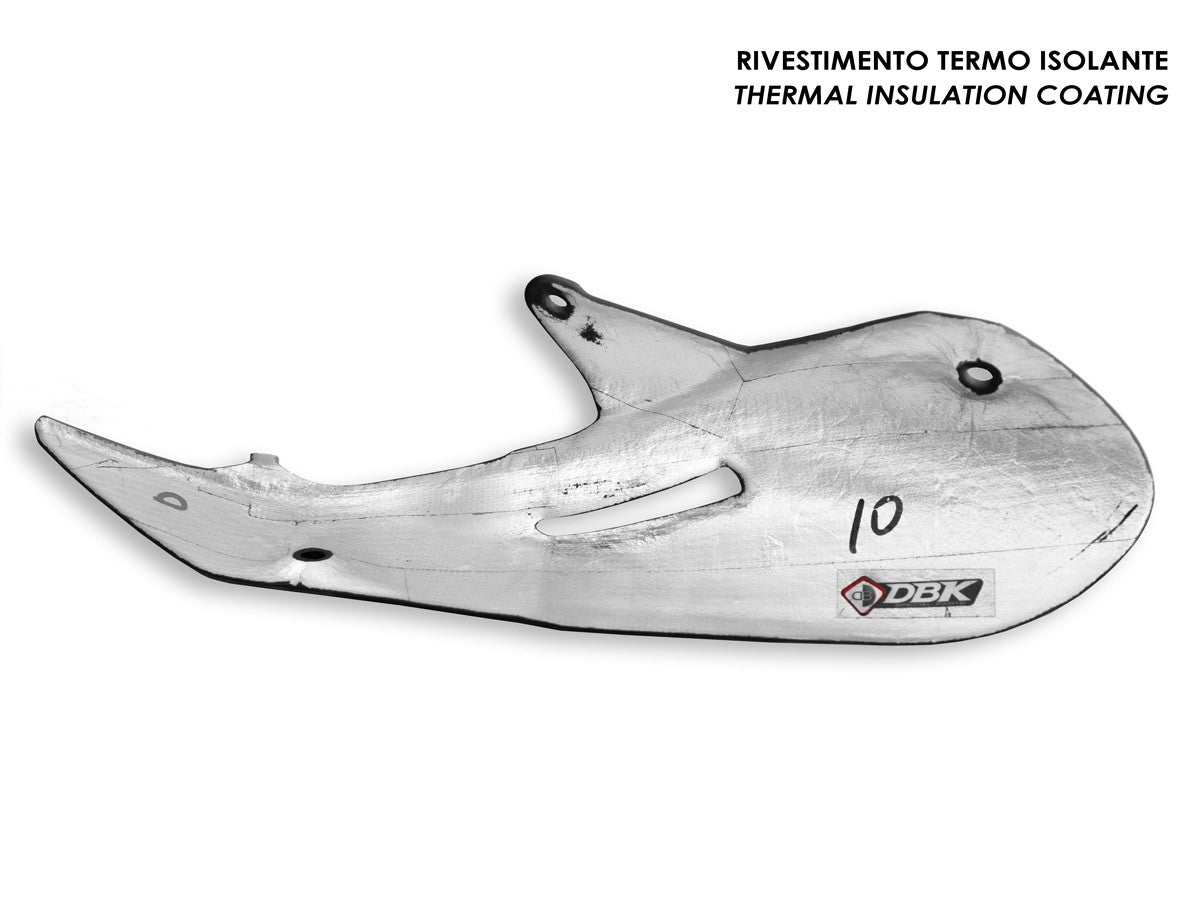 CRB162O - HM 698 MONO MATT CARBON EXHAUST TOP GUARDS