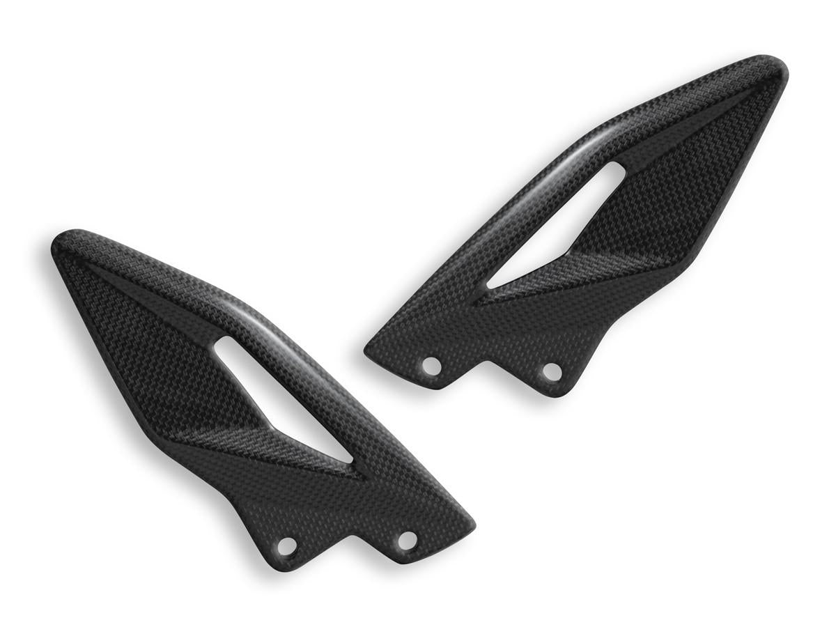 CRB90L - TRIUMPH STREET TRIPLE GLOSSY CARBON HEEL GUARDS