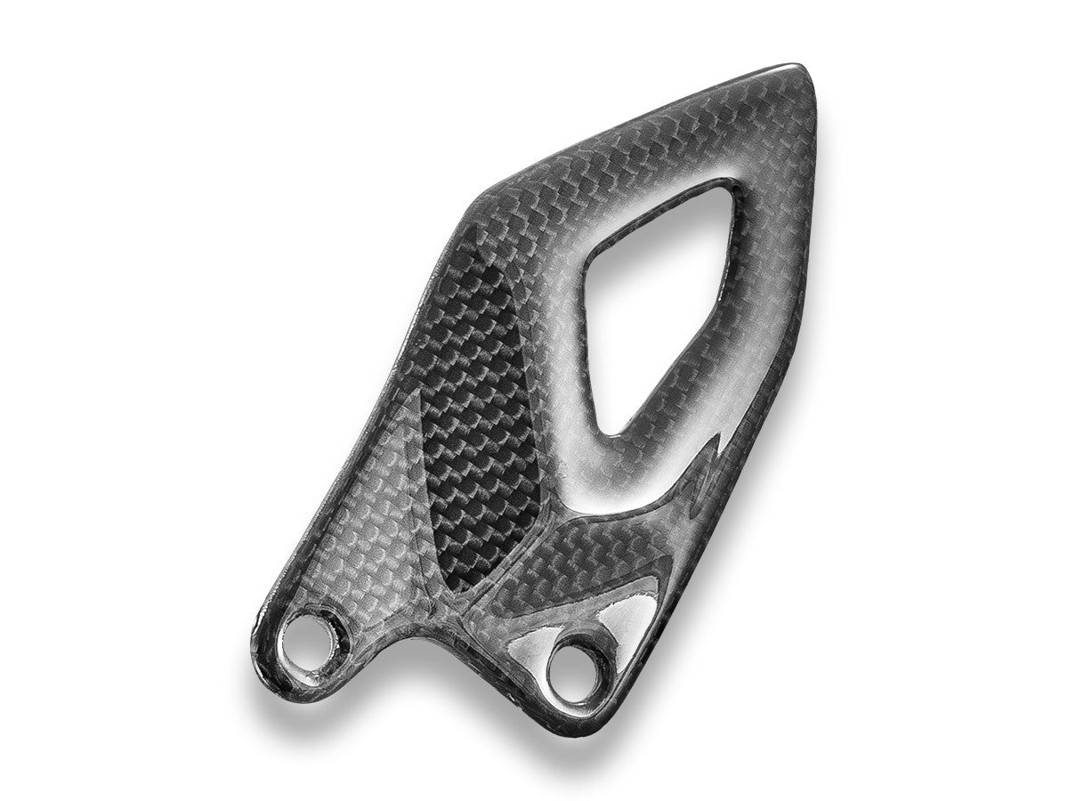 CRB216L - PANIGALE V4 2025 GLOSSY CARBON HEEL GUARDS