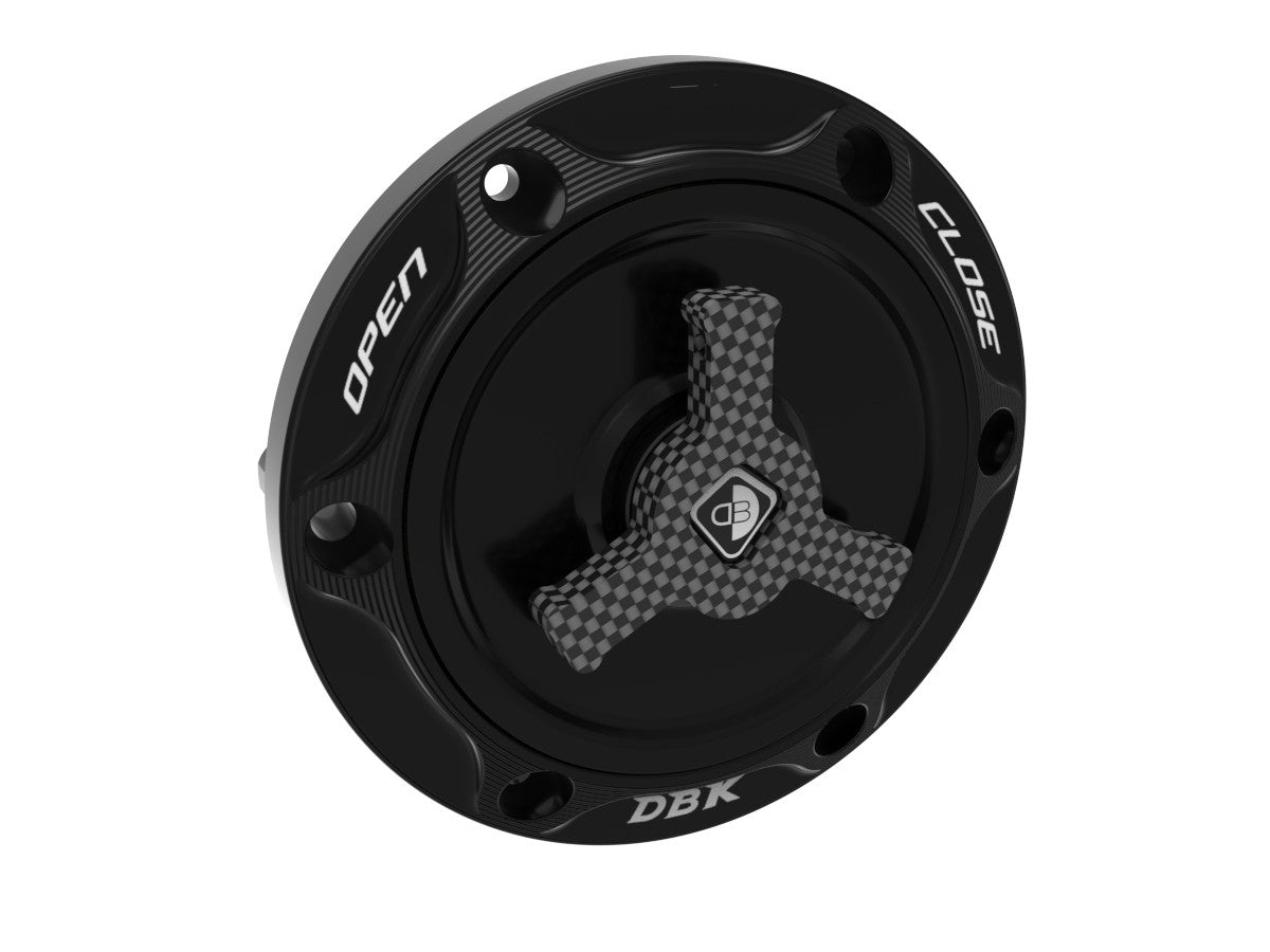 Ducabike DBK Aprilia Quick Release Fuel Tank Cap - Black / Black
