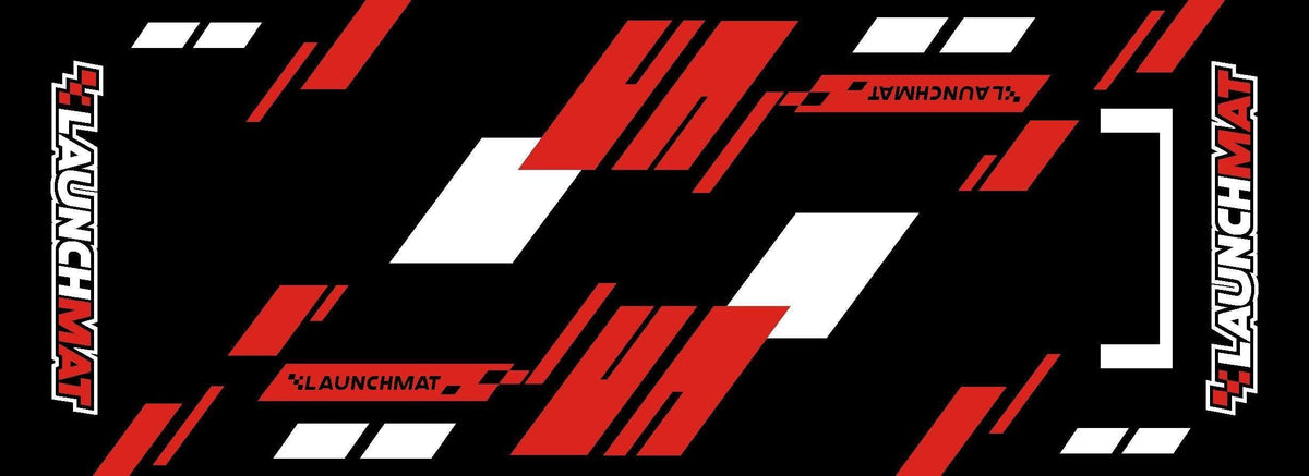 Carpeted Motorcycle Mats (Block Design)