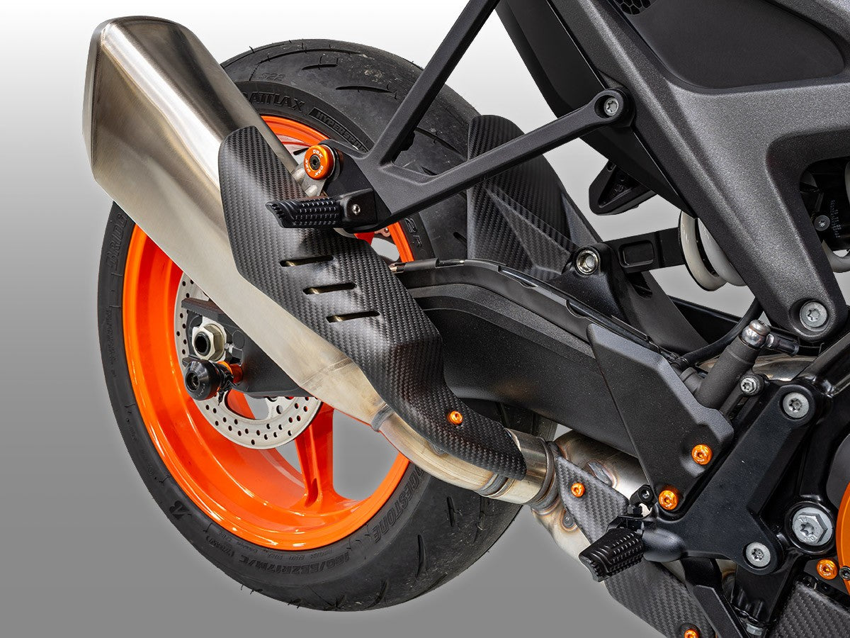 CRB175O - KTM 990 DUKE MATT CARBON MUFFLER COVER