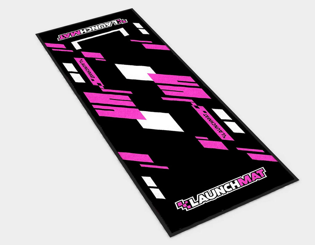Launchmat - Carpeted Motorcycle Mats (Block Design) - DucabikeDirect