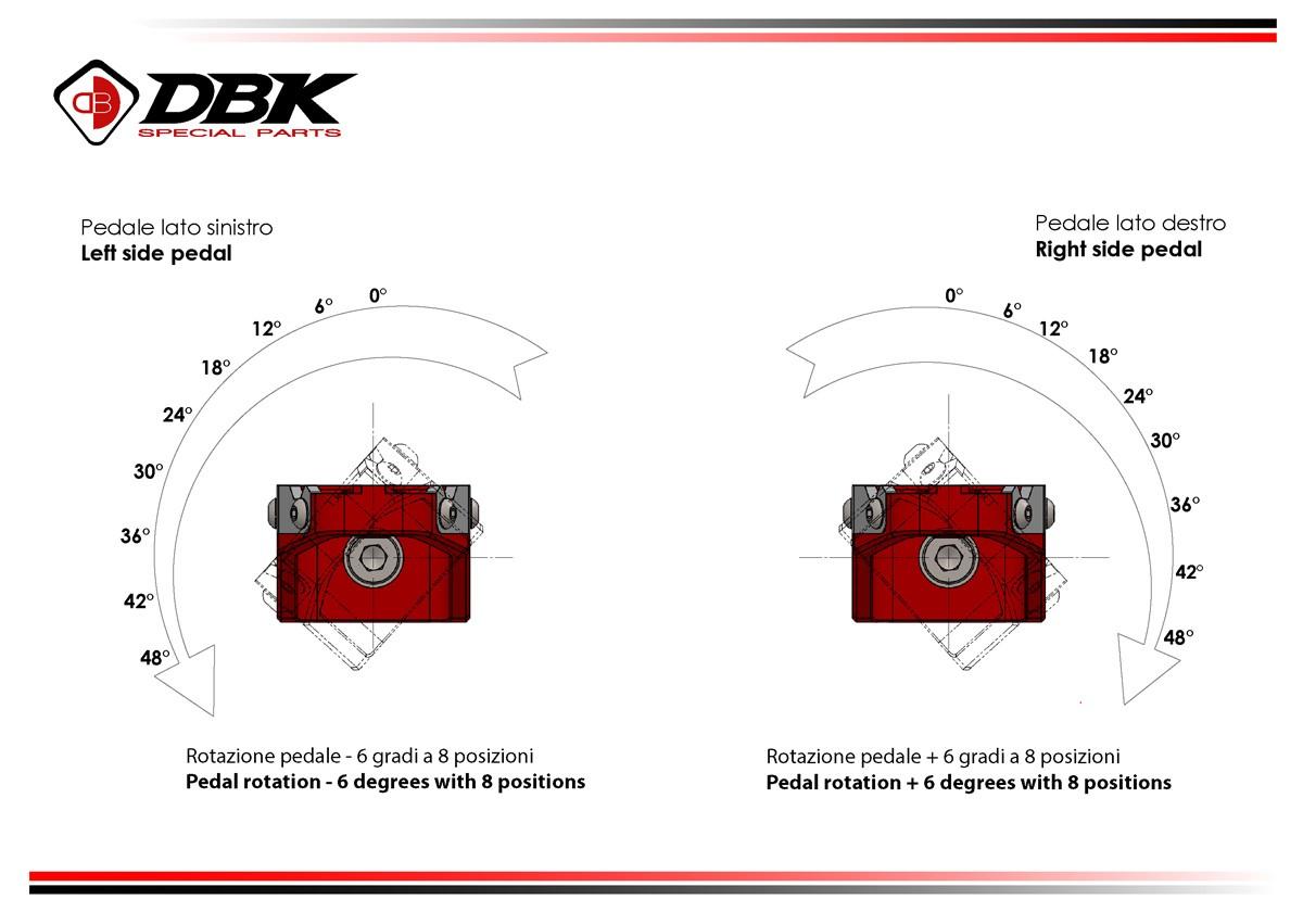 PPDV10 - DUCATI ADJUSTABLE OFF-ROAD PILOT PEDALS KIT (Ø6mm PIN)