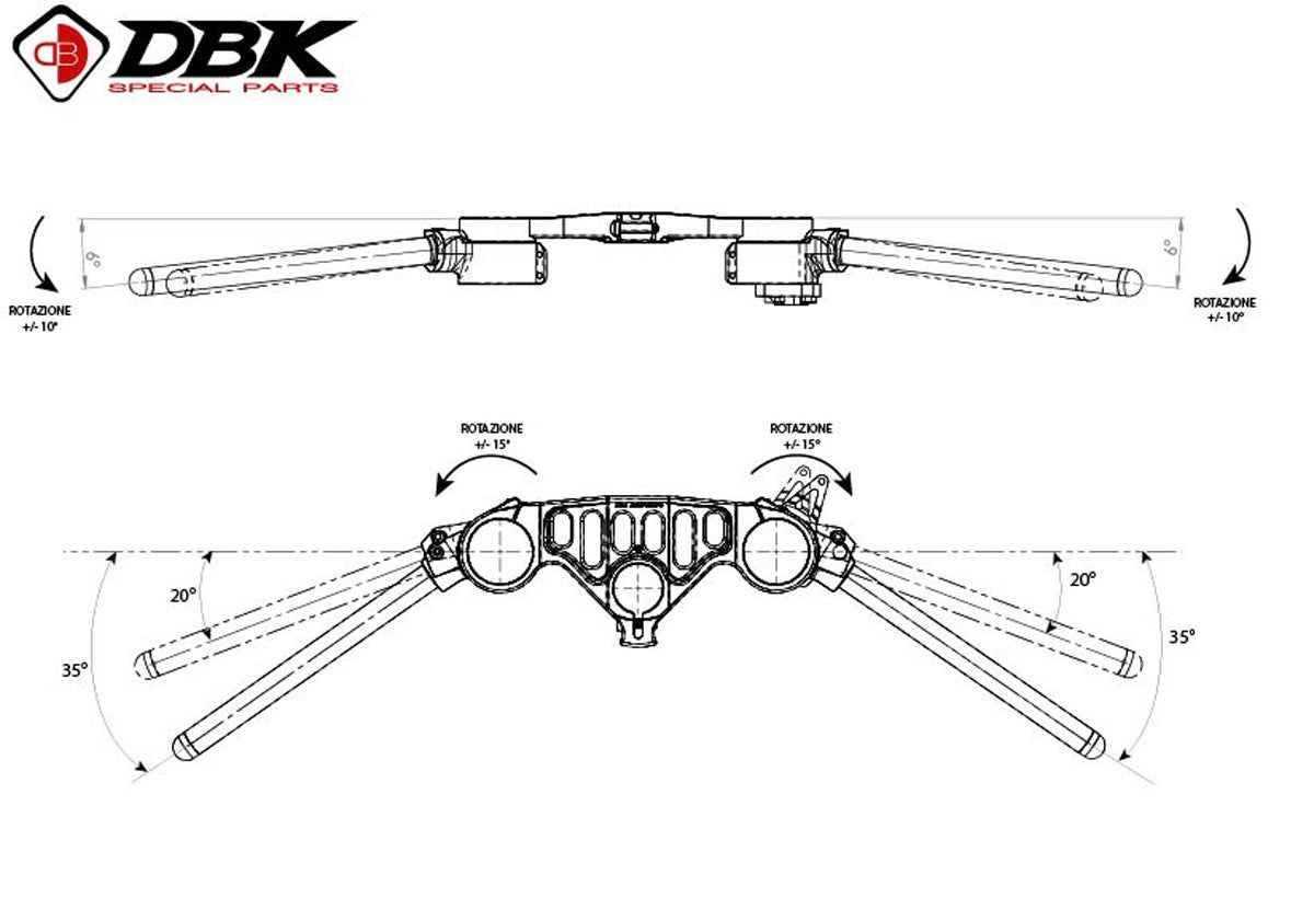 BSRA5310V402D - V4 ADJUSTABLE GP CLIP-ONS H+10mm, OFFSET 15 mm.