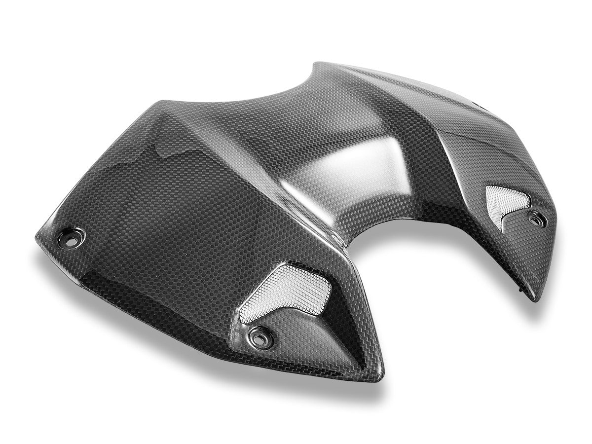CRB132L - GLOSSY CARBON TANK COVER SF V4/S MY23 (OEM)