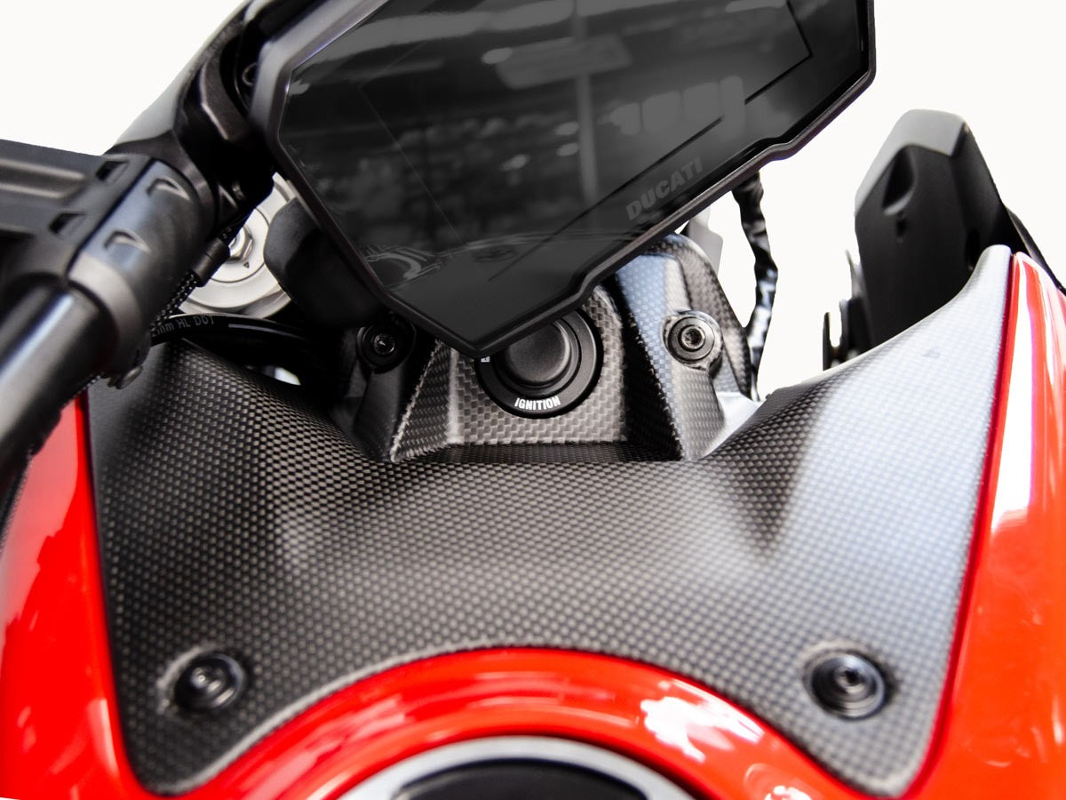 CRB78O Diavel V4 Matt Carbon Ignition Cover