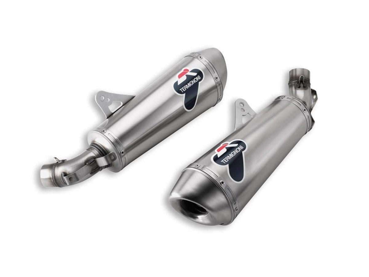013TO - PAIR OF APPROVED SILENCERS TERMIGNONI TITANIUM DUCATI MONSTER