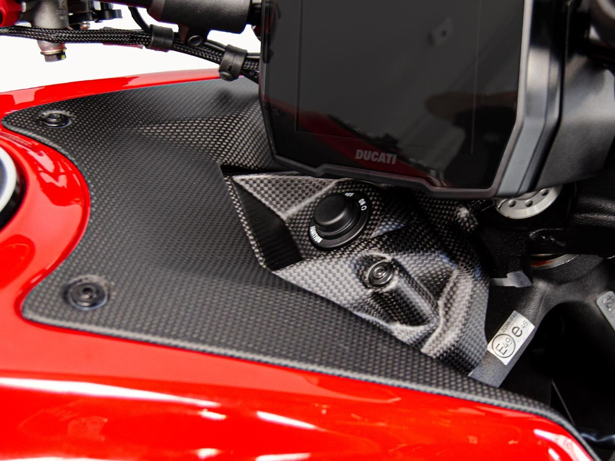 CRB78O Diavel V4 Matt Carbon Ignition Cover