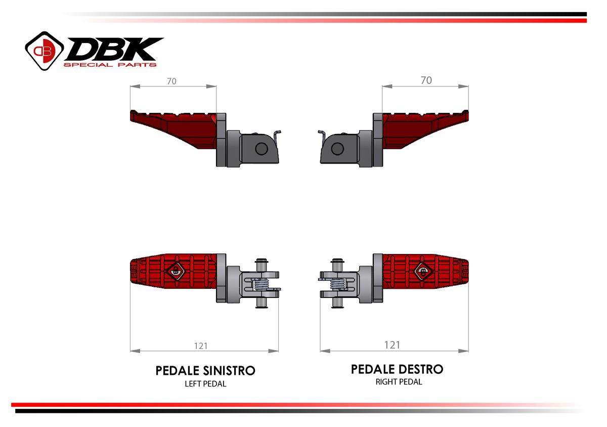 KPDM05 - ADJUSTABLE SPORT PILOT FOOTPEGS KIT