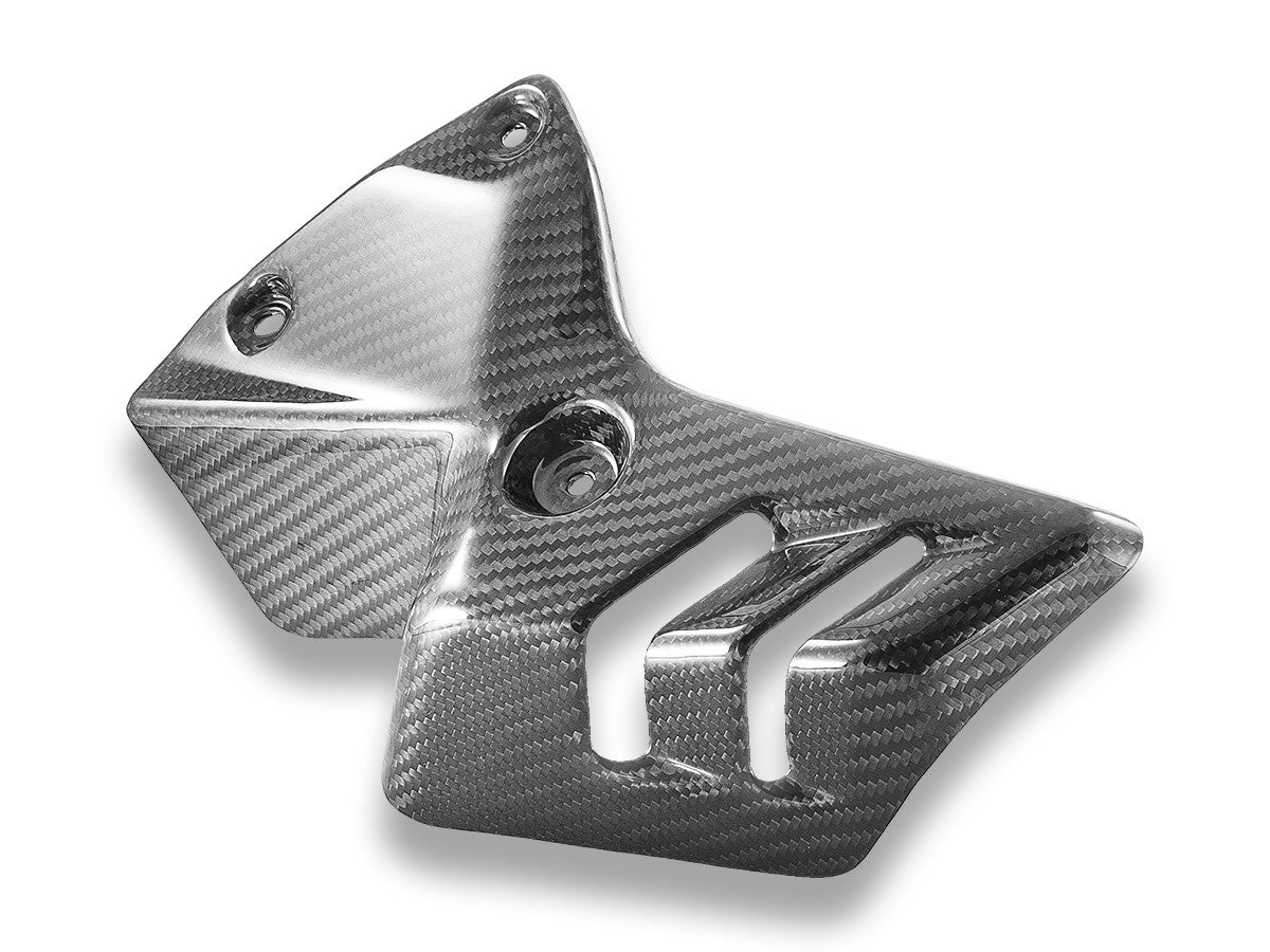 Ducabike DBK Ducati XDIAVEL V4 Left Exhaust Cover Glossy Carbon