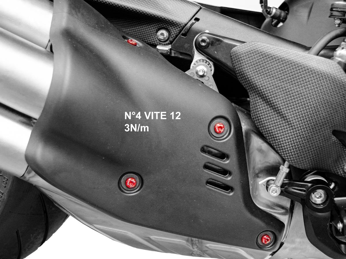 KVT43 - DIAVEL V4 EXHAUST PROTECTION COVER SCREW KIT