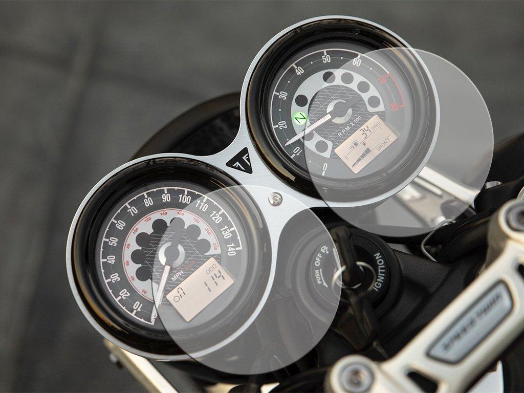 Triumph Bonneville T100 / T120 2016+, Speed Twin 2019+, Street Cup, Thruxton Instrument Cluster Screen Protector