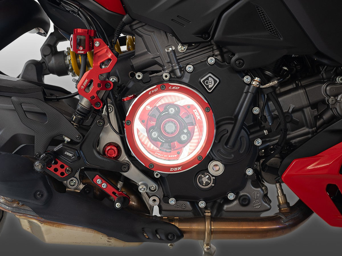 Ccdvl18 Ducati V2 Clear Clutch Cover 3D-EVO LED