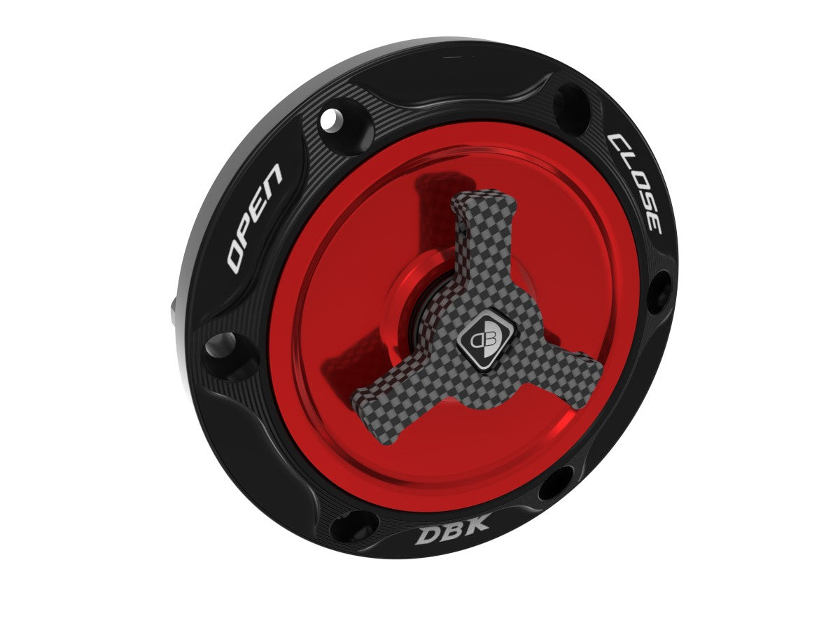 Ducabike DBK Aprilia Quick Release Fuel Tank Cap - Black / Red