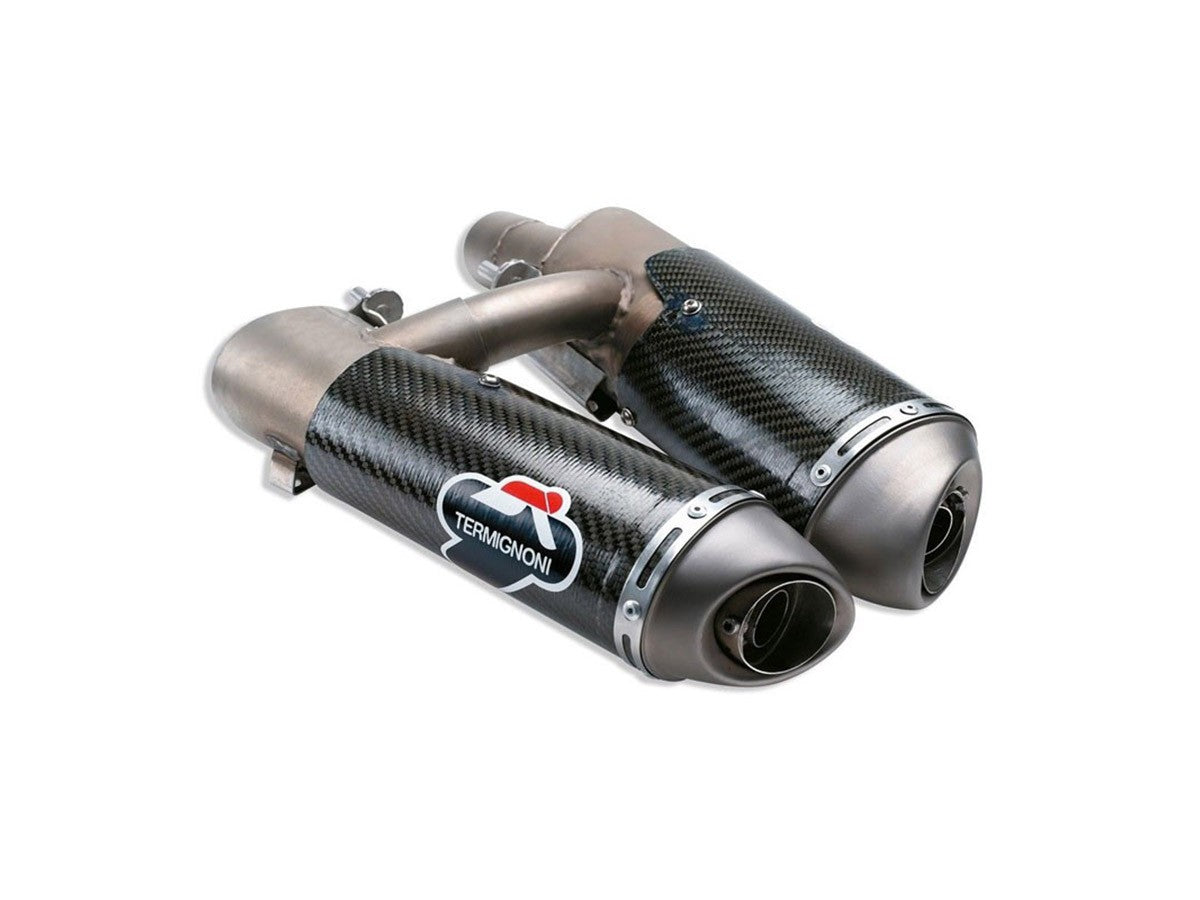 004CO Termignoni Carbon Silencers Ducati Hypermotard 796-1100