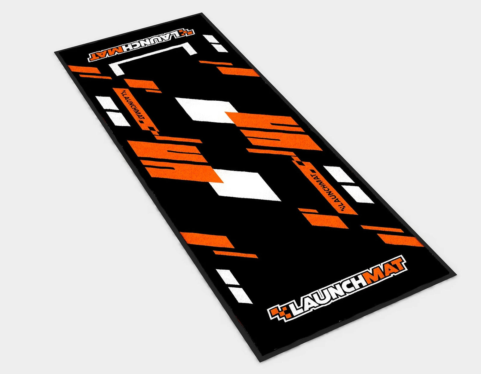 Launchmat Carpeted Motorcycle Mats (Block Design)